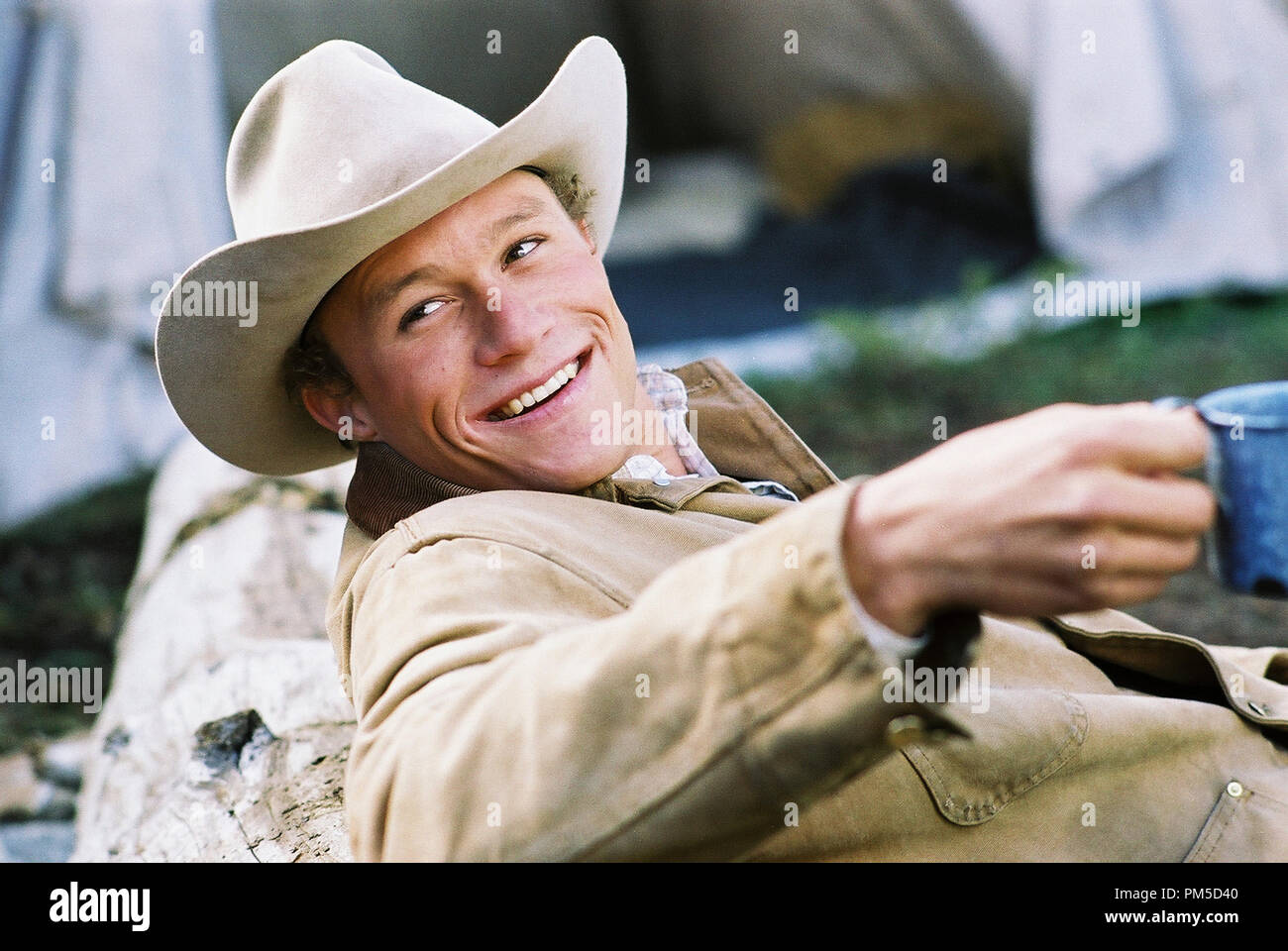 Film Still / Publicity Still from 'Brokeback Mountain'  Heath Ledger © 2005 Focus Features  Photo Credit: Kimberley French   File Reference # 307361409THA  For Editorial Use Only -  All Rights Reserved Stock Photo