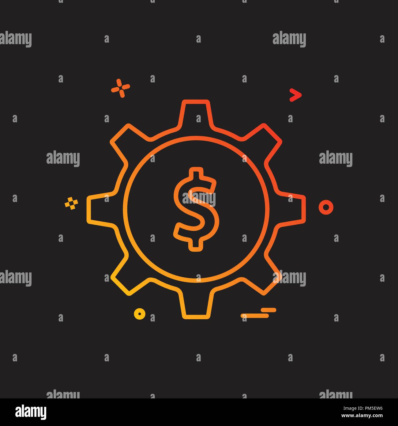 gear money dollar icon vector design Stock Vector Image & Art Alamy