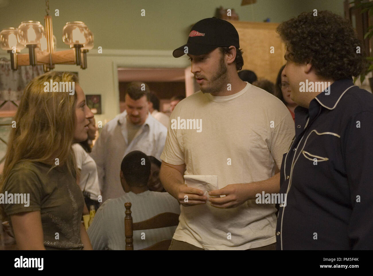 Studio Publicity Still from 'Superbad' Shauna Robertson, Evan Goldberg, Jonah Hill © 2007 Columbia Pictures Photo credit: Melissa Moseley    File Reference # 307381414THA  For Editorial Use Only -  All Rights Reserved Stock Photo