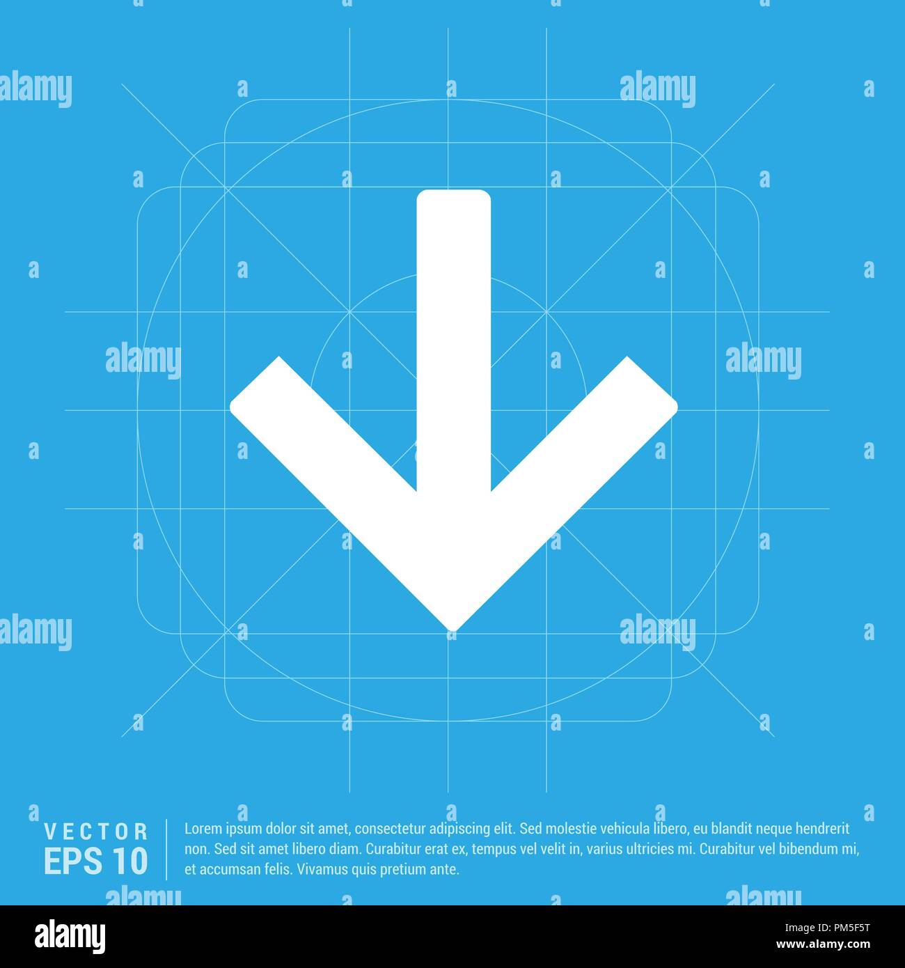 down-arrow-icon-stock-vector-image-art-alamy