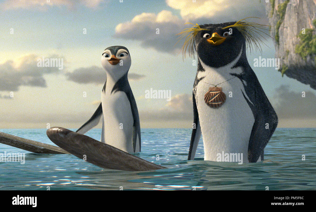 Studio Publicity Still from "Surf's Up" Lani Aliikai, Cody Maverick © 2007  Columbia Pictures File Reference # 307381434THA For Editorial Use Only -  All Rights Reserved Stock Photo - Alamy