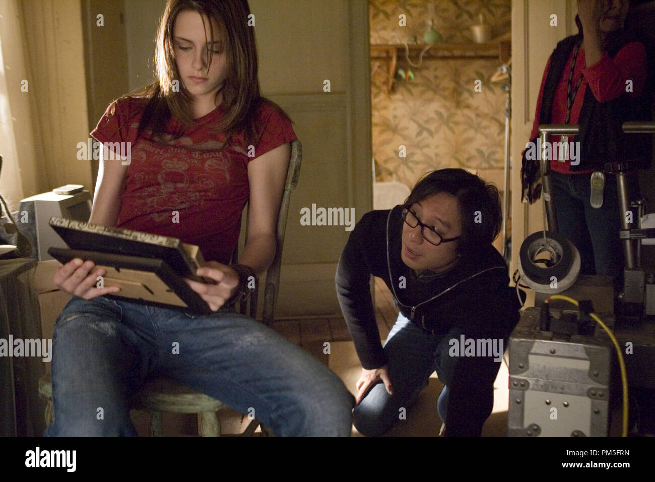 Studio Publicity Still from 'The Messengers' Kristen Stewart, Director Oxide Pang Chun © 2007 Screen Gems Photo credit: Takashi Seida    File Reference # 307381717THA  For Editorial Use Only -  All Rights Reserved Stock Photo