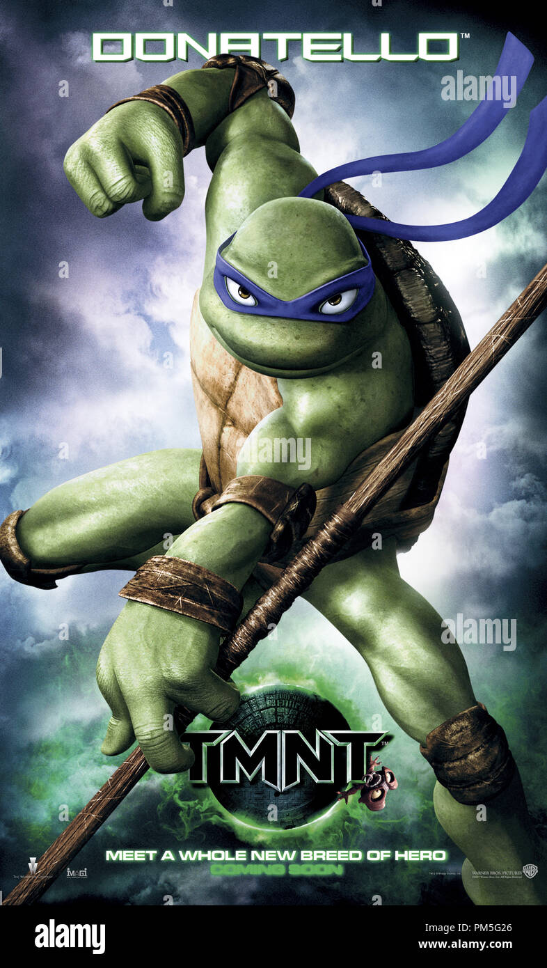 Teenage mutant ninja turtles donatello hi-res stock photography