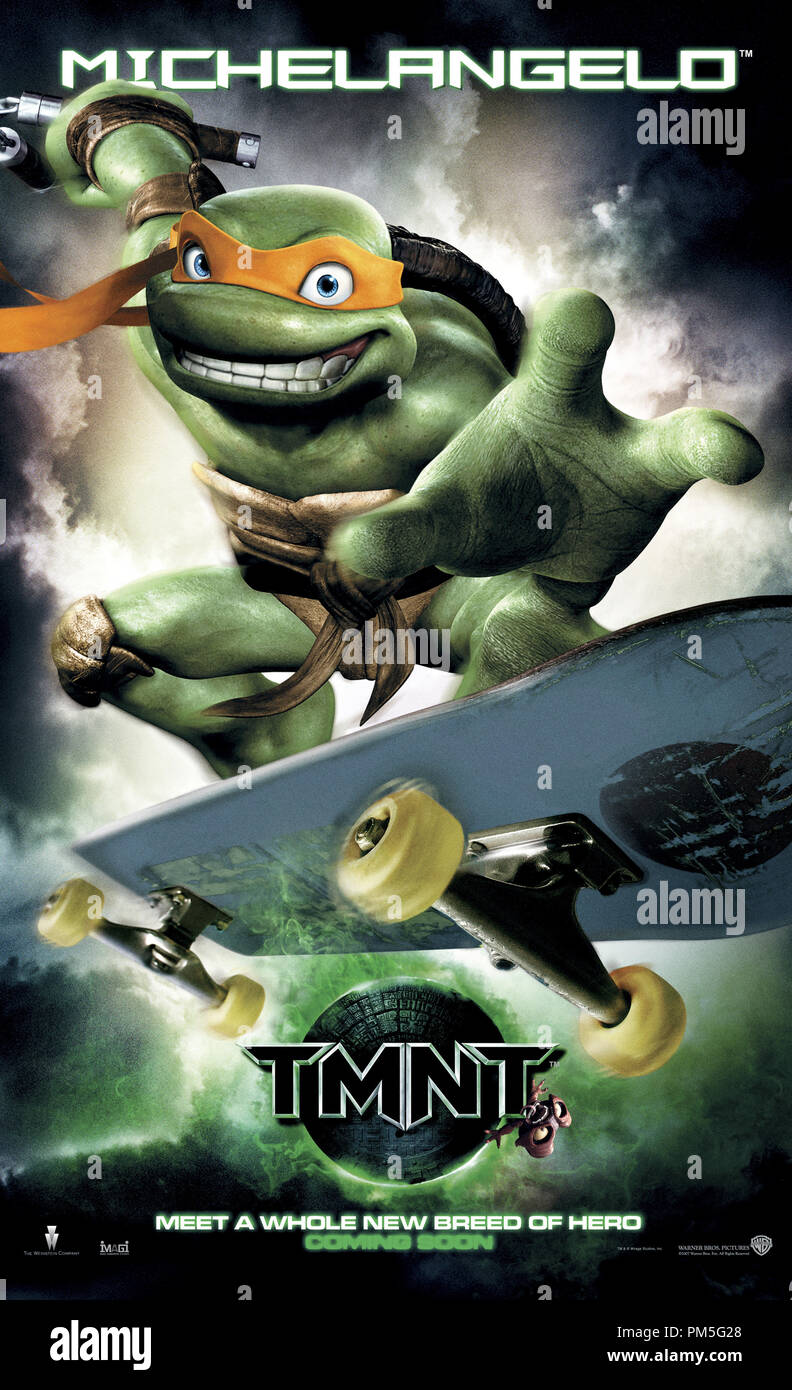 https://c8.alamy.com/comp/PM5G28/tmnt-teenage-mutant-ninja-turtles-poster-michelangelo-2007-warner-file-reference-307381832tha-for-editorial-use-only-all-rights-reserved-PM5G28.jpg