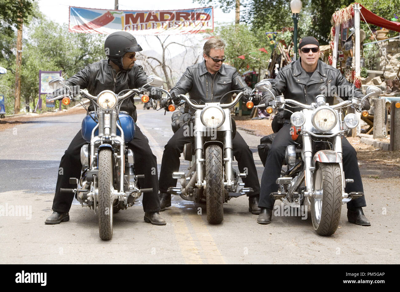 Studio Publicity Still from 'Wild Hogs' Martin Lawrence, Tim Allen, John Travolta © 2007 Touchstone Pictures Photo credit: Lorey Sebastian    File Reference # 307381987THA  For Editorial Use Only -  All Rights Reserved Stock Photo