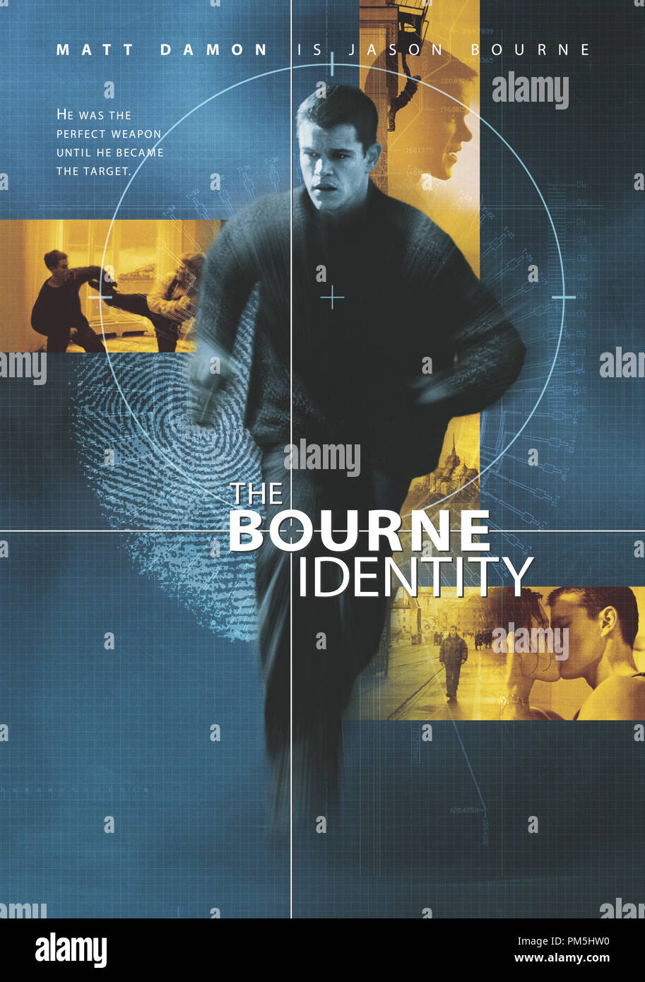 Film Still / Publicity Still from 'The Bourne Identity' Poster © 2002 Universal Studios Stock Photo
