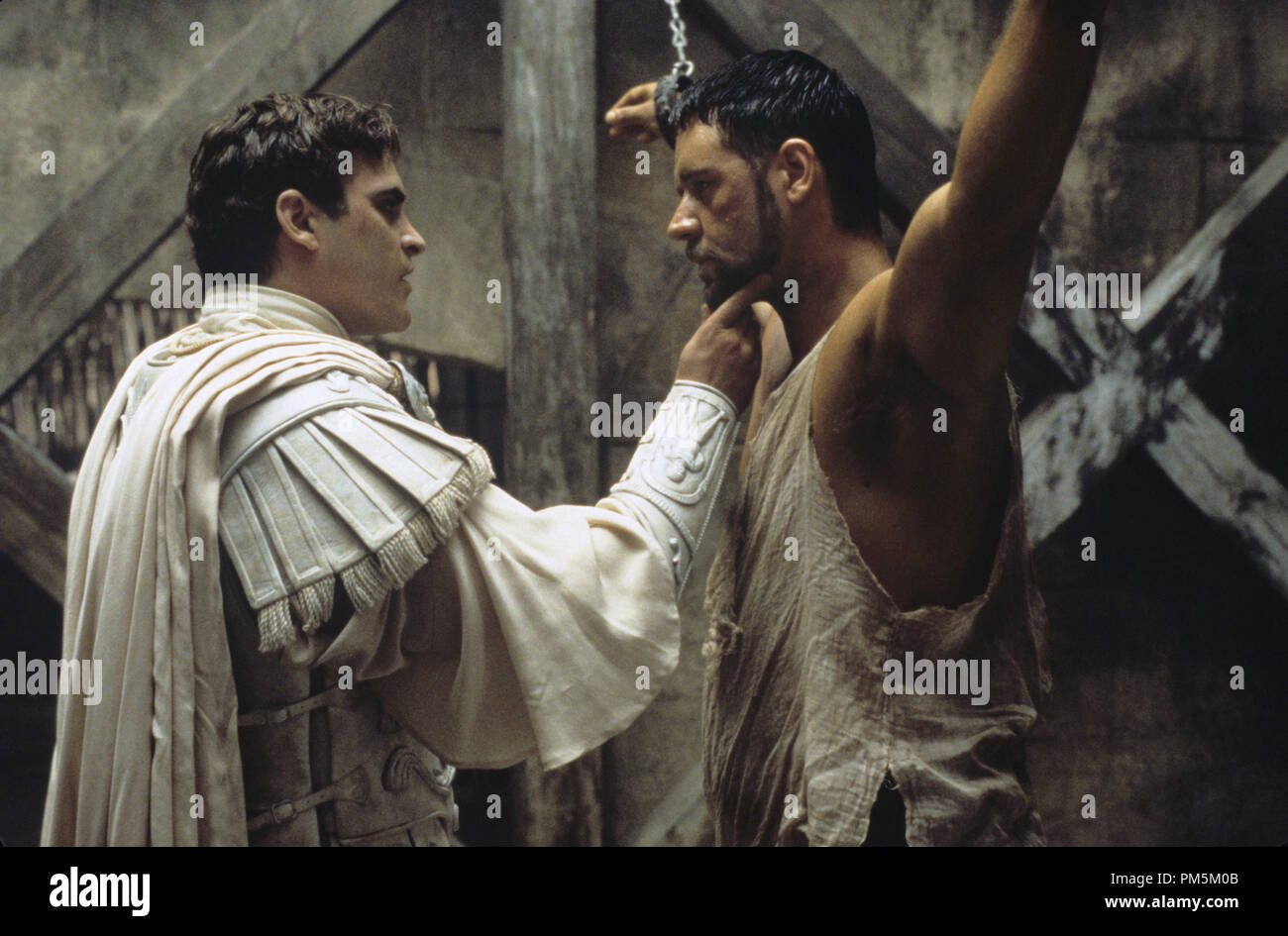 Film Still / Publicity Stills from 'Gladiator' Joaquin Phoenix, Russell Crowe © 2000 Universal  Photo Credit: Jaap Buitendijk  File Reference # 30846505THA  For Editorial Use Only -  All Rights Reserved Stock Photo