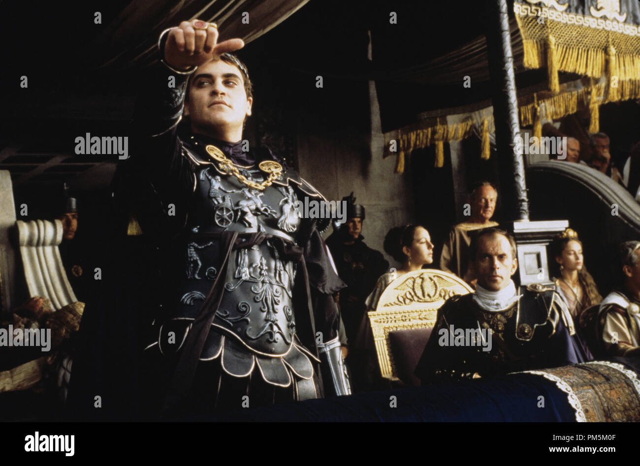 Film Still / Publicity Stills from 'Gladiator' Joaquin Phoenix © 2000 Universal  Photo Credit: Jaap Buitendijk   File Reference # 30846509THA  For Editorial Use Only -  All Rights Reserved Stock Photo