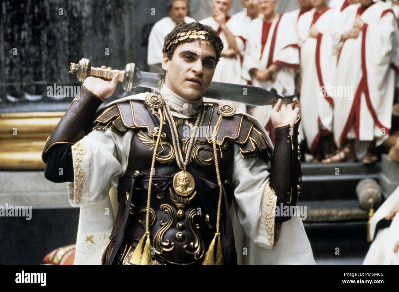 Film Still / Publicity Stills from 'Gladiator' Joaquin Phoenix © 2000 Universal  Photo Credit: Jaap Buitendijk  File Reference # 30846510THA  For Editorial Use Only -  All Rights Reserved Stock Photo