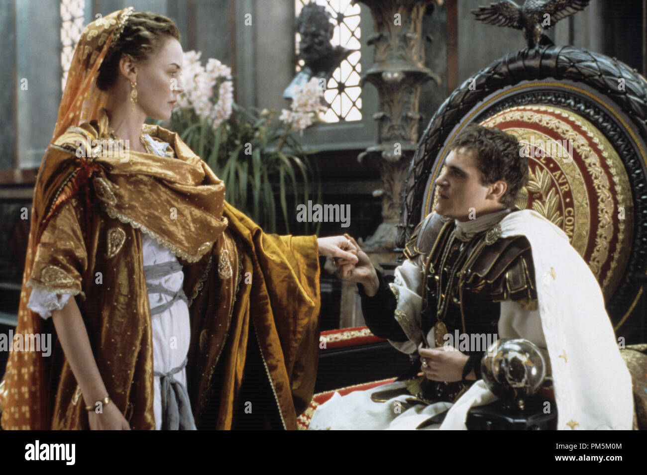 Film Still / Publicity Stills from 'Gladiator' Connie Nielsen, Joaquin Phoenix © 2000 Universal  Photo Credit: Jaap Buitendijk  File Reference # 30846517THA  For Editorial Use Only -  All Rights Reserved Stock Photo