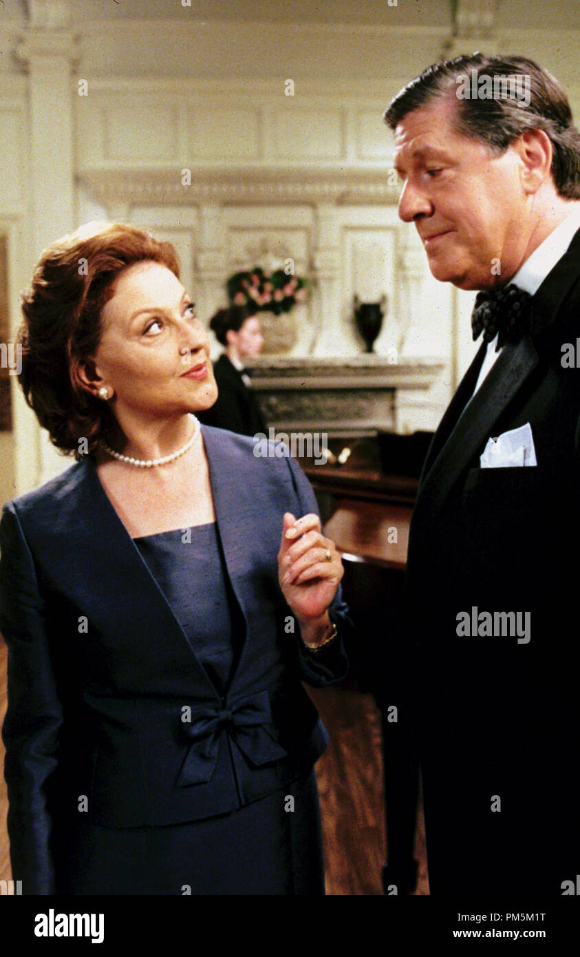 Film Still / Publicity Stills from 'Gilmore Girls' (Episode: Rory's Birthday Parties) Kelly Bishop, Edward Herrmann 2000 Photo Credit: Scott Humbert      File Reference # 30846551THA  For Editorial Use Only -  All Rights Reserved Stock Photo