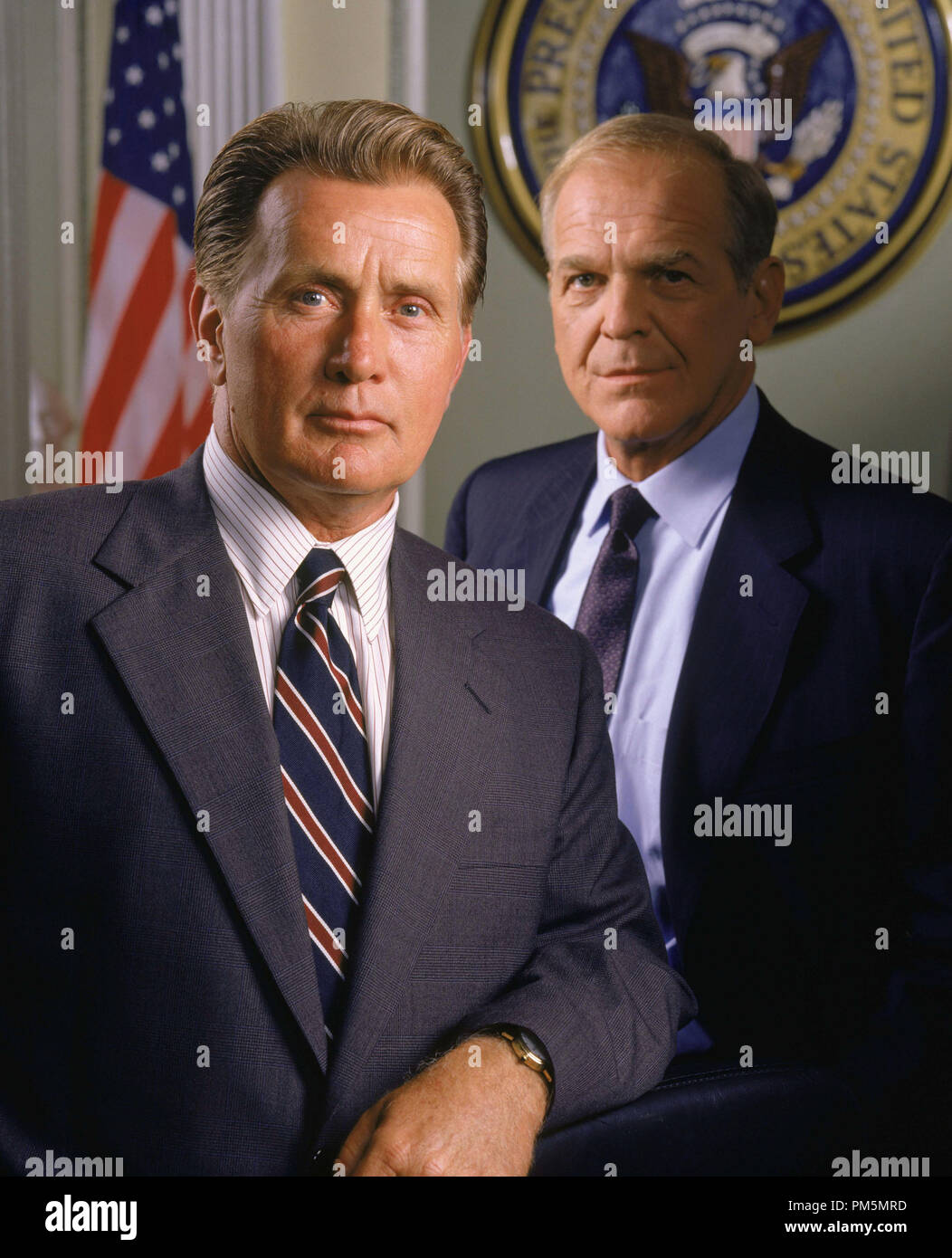 Film Still / Publicity Still from 'The West Wing' Martin Sheen, John Spencer circa 2001 Photo credit: James Sorensen File Reference # 30847106THA  For Editorial Use Only -  All Rights Reserved Stock Photo