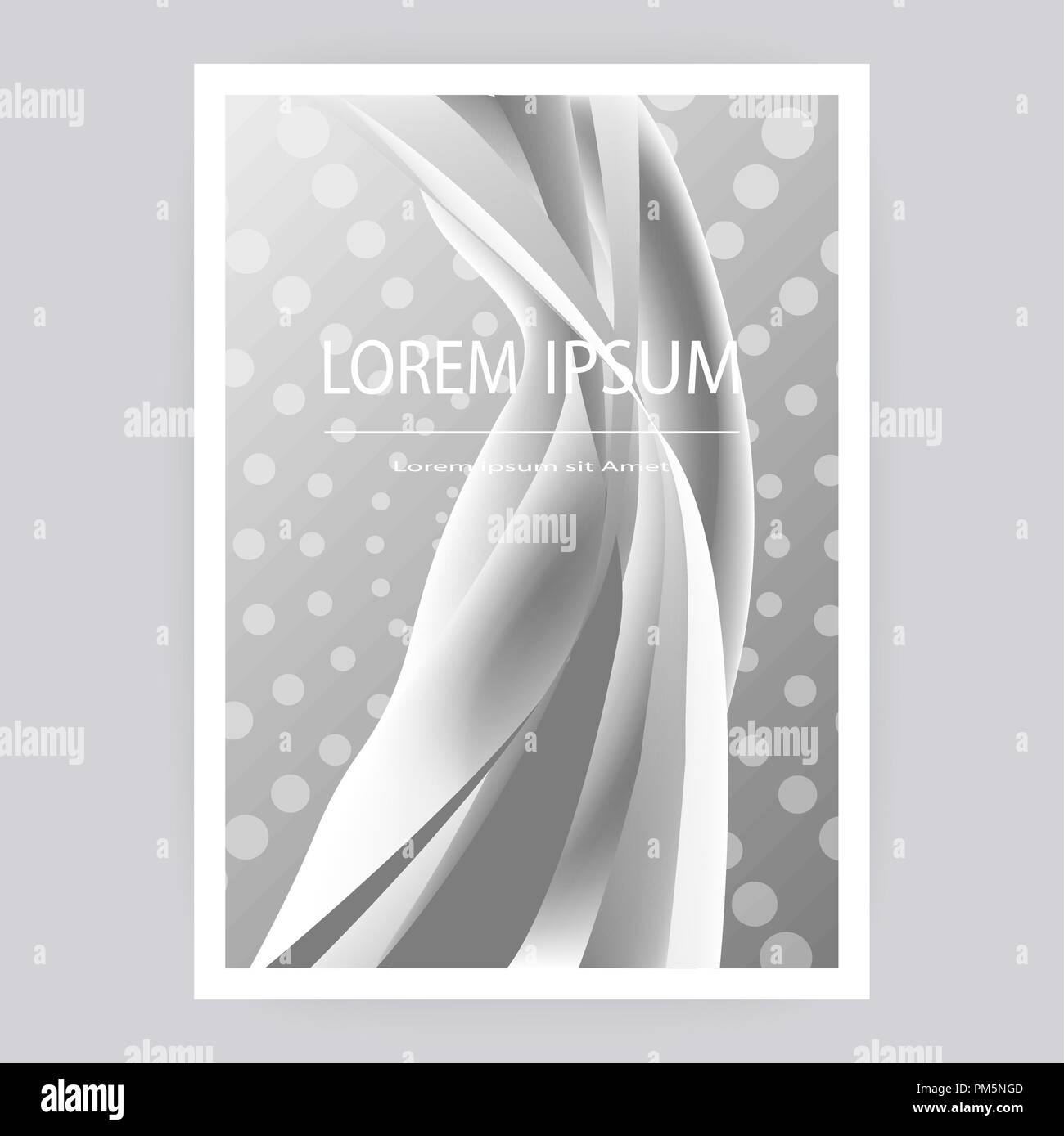 Abstract grey white wavy circles hi-res stock photography and images ...