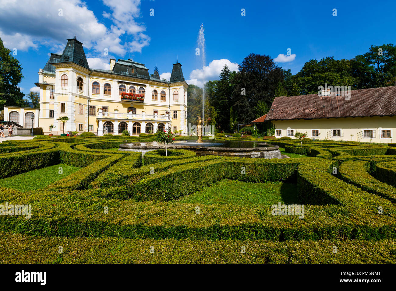 Betliar, Slovakia - August 12, 2018: Renaissance-Baroque hunting manor house of Betliar in eastern Slovakia. Stock Photo