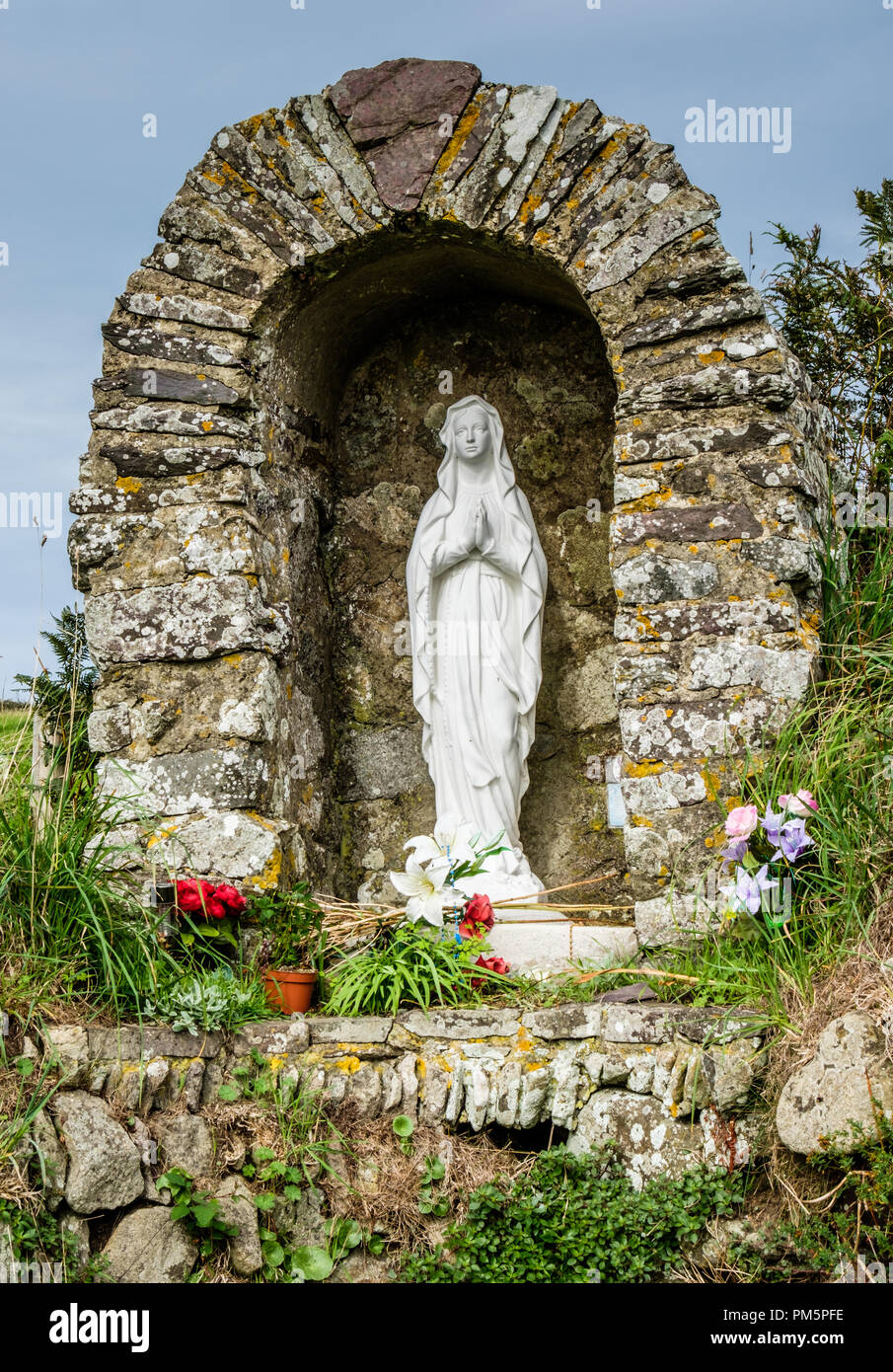 The Shrine at St Non's, St David's, Pembrokeshire, Wales Stock Photo