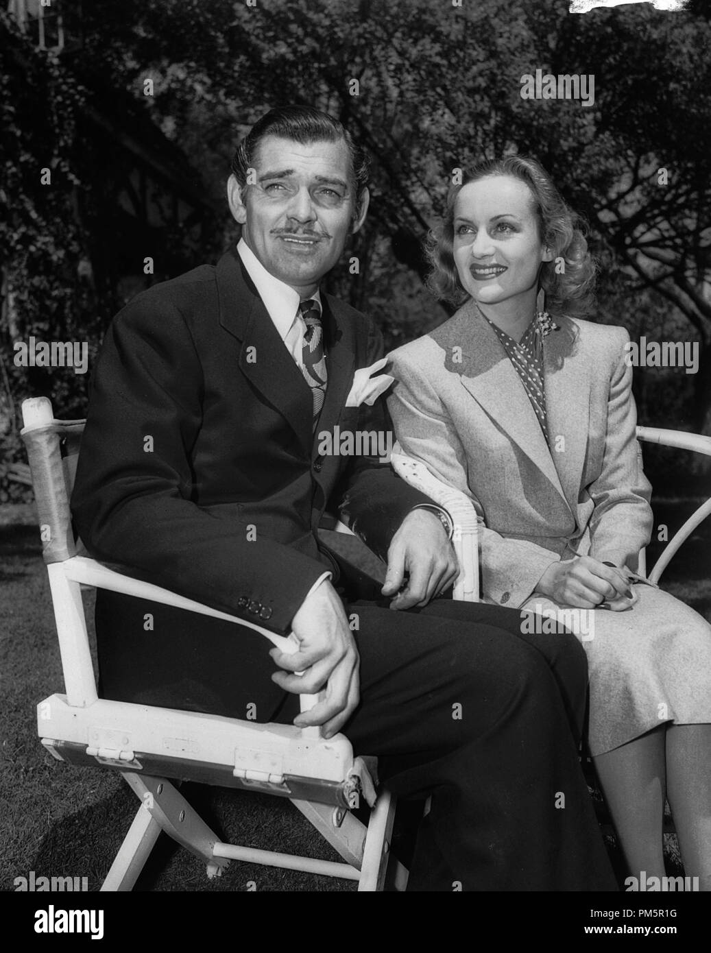 Clark Gable and Carole Lombard, 1939. File Reference # 30928 949THA Stock Photo
