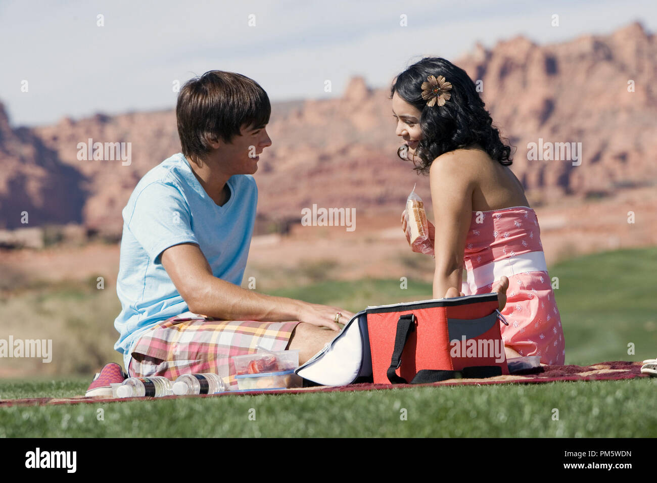 Studio Publicity Still from 'High School Musical 2' Zac Efron, Vanessa Anne Hudgens 2007 Photo credit: Adam Larkey   File Reference # 307381028THA  For Editorial Use Only -  All Rights Reserved Stock Photo