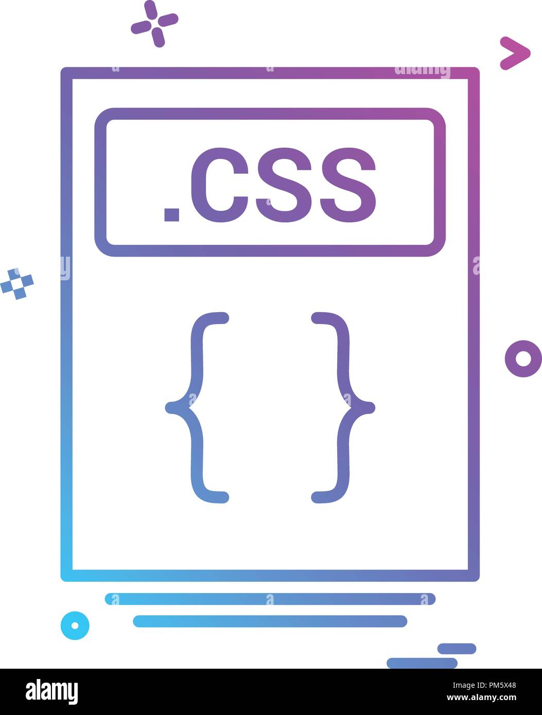 file files css icon vector design Stock Vector Image & Art - Alamy
