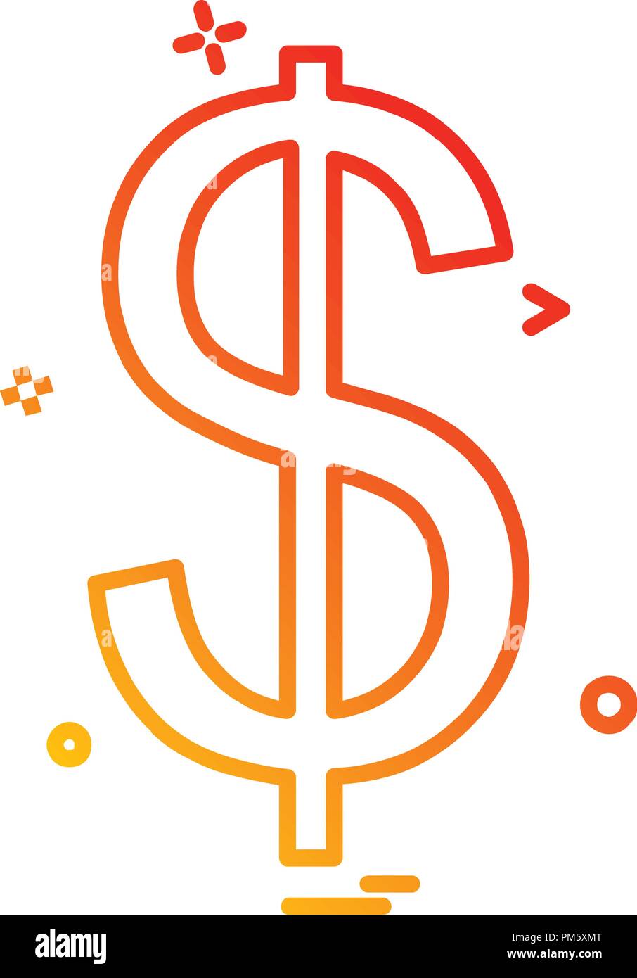 Dollar icon design vector Stock Vector Image & Art - Alamy