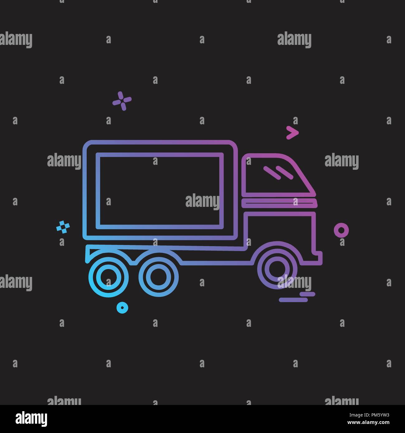 Truck icon design vector Stock Vector Image & Art - Alamy