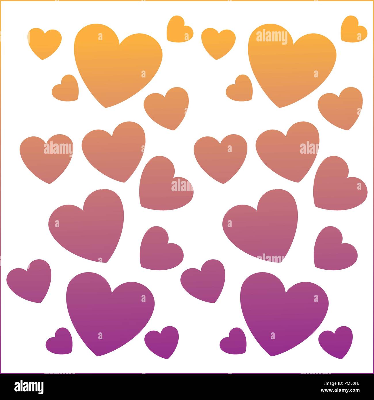 Hearts pattern background rainbow lines Stock Vector Image & Art - Alamy