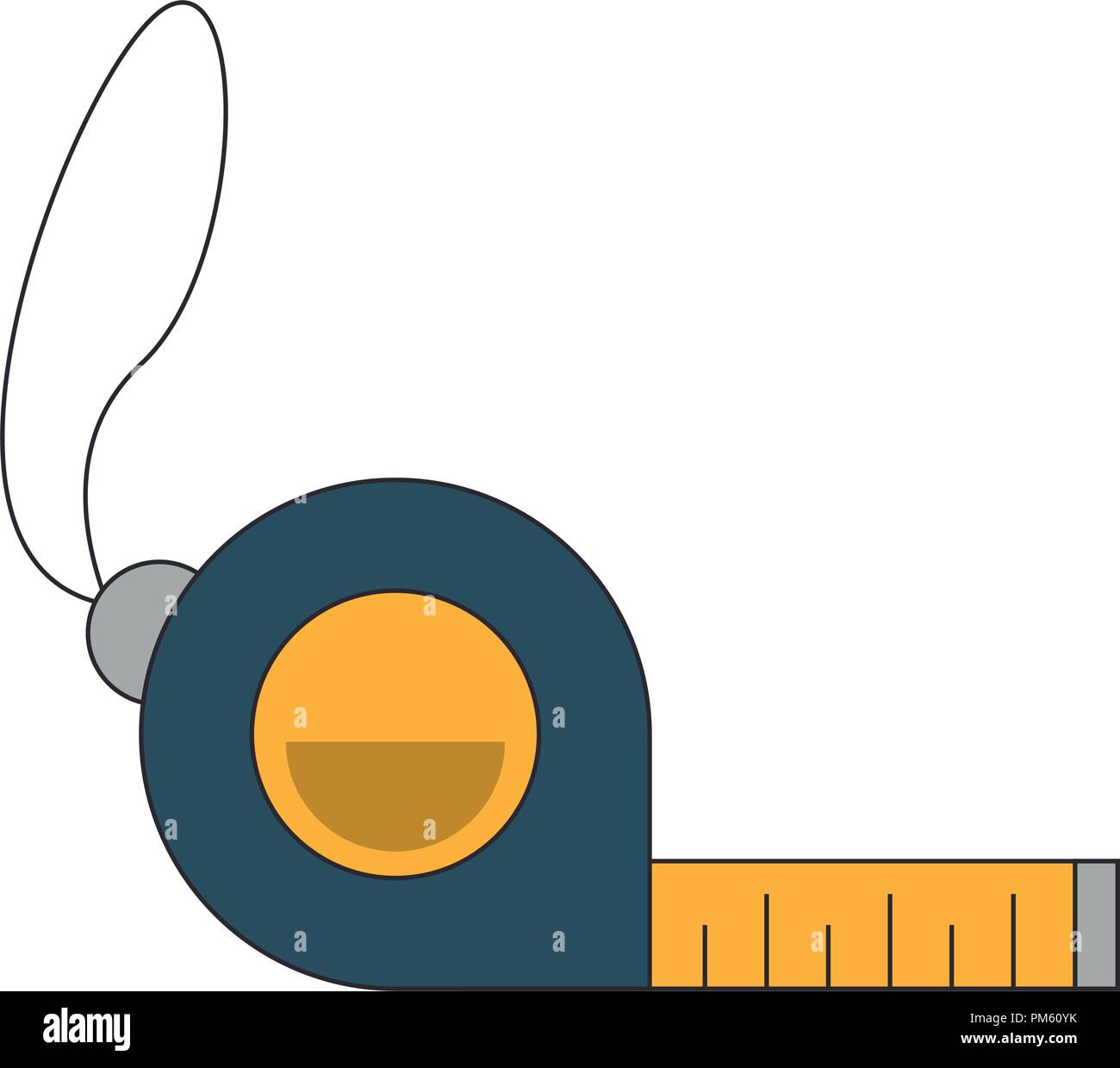 Measure tape construction tool Stock Vector Image & Art - Alamy