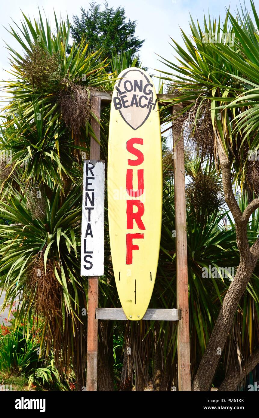 Surf Shop, Long Beach, Tofino, Vancouver Island, Canada, British Columbia Stock Photo