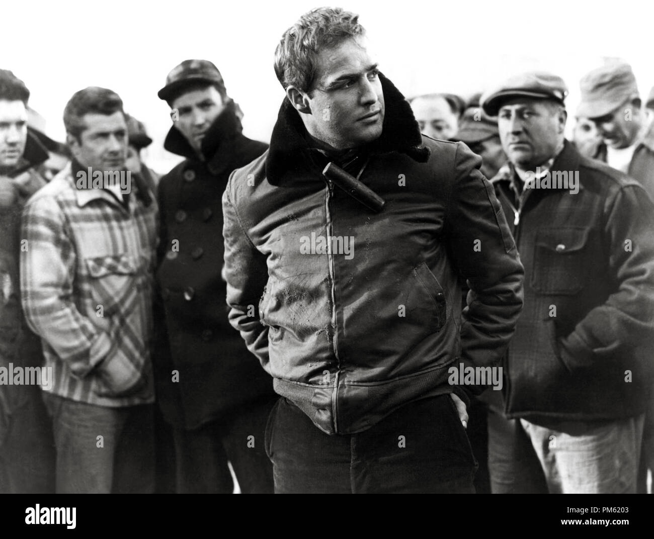 'On the Waterfront', Marlon Brando, 1954  File Reference # 30803 004 Stock Photo