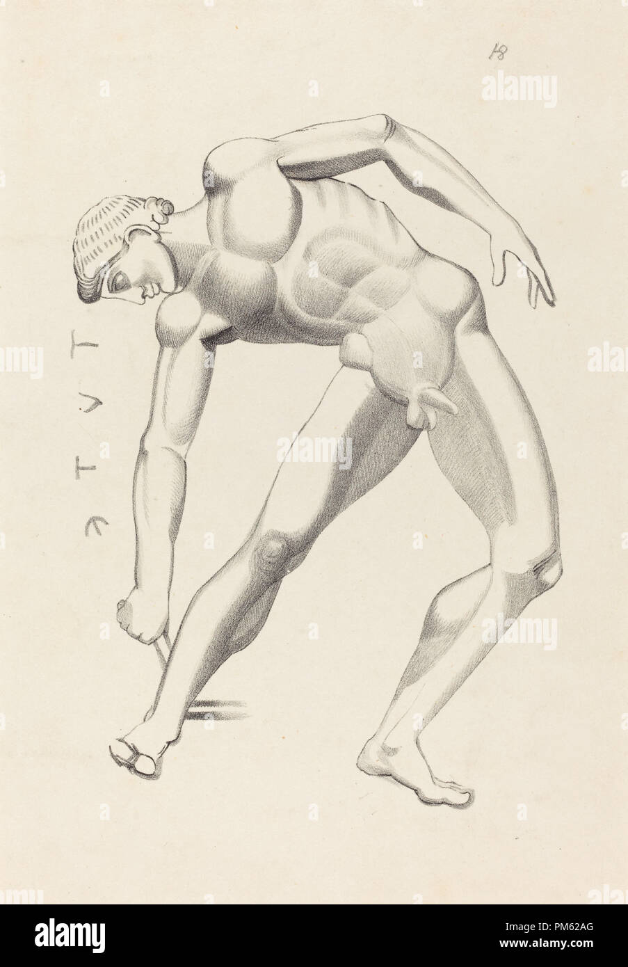 Tydaeus. Dated: published 1838. Medium: lithograph [proof before letters]. Museum: National Gallery of Art, Washington DC. Author: after John Flaxman. Stock Photo