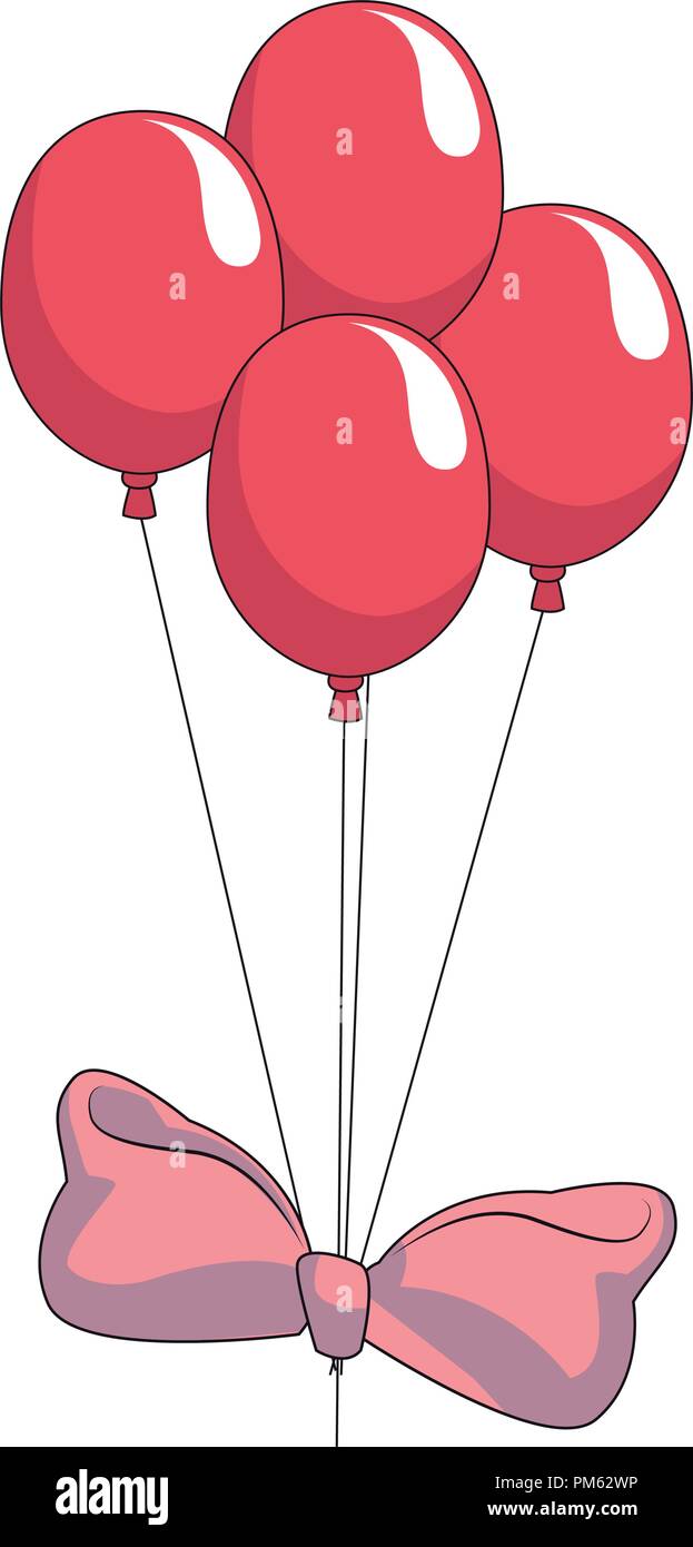 Bow tie with balloons Stock Vector Image & Art Alamy