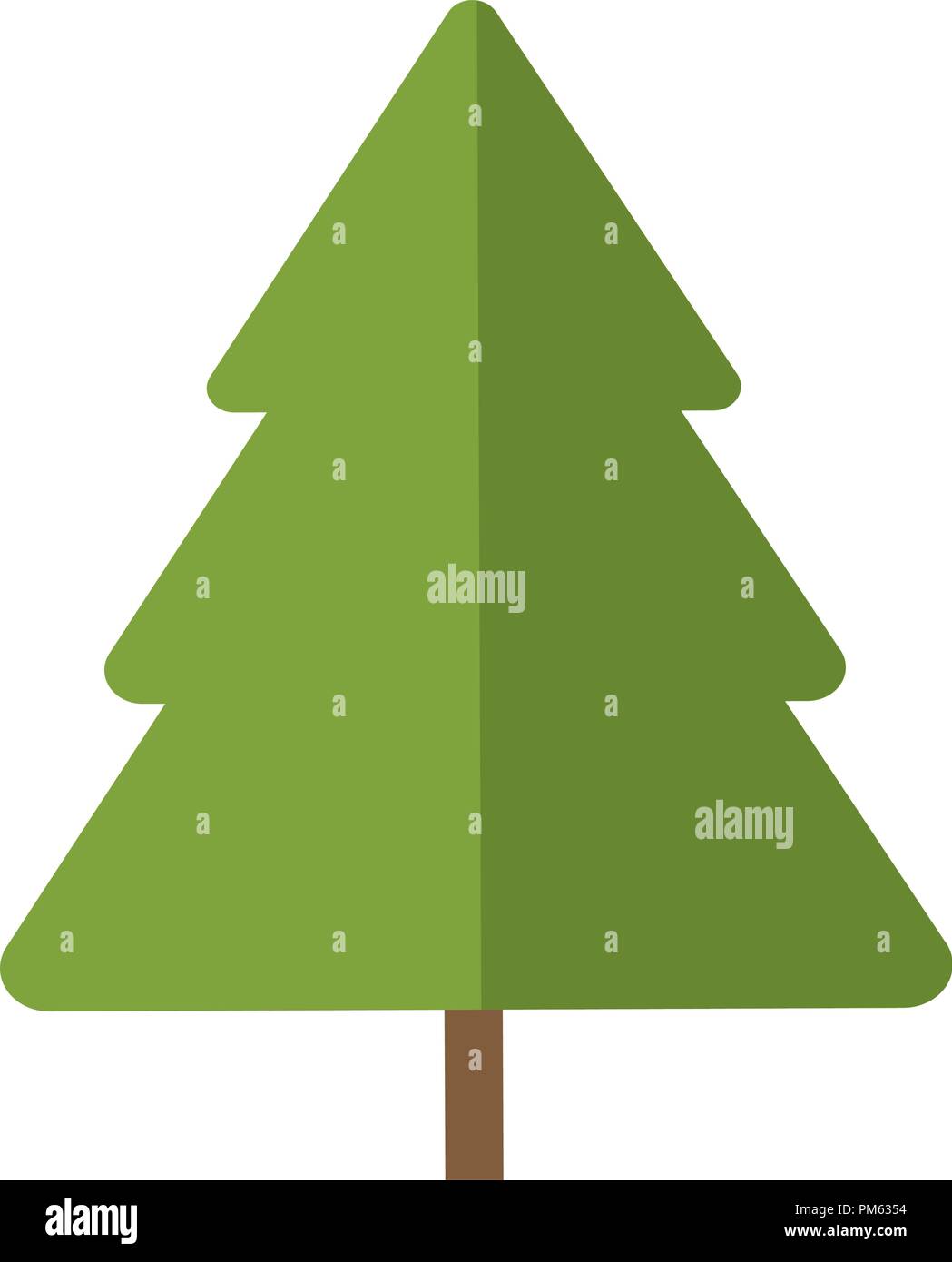 Tree pine isolated Stock Vector Image & Art - Alamy