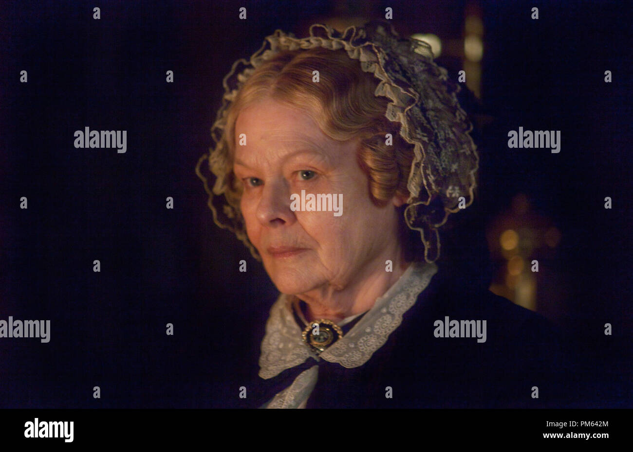 Judi Dench as Mrs. Fairfax in the romantic drama JANE EYRE, a Focus