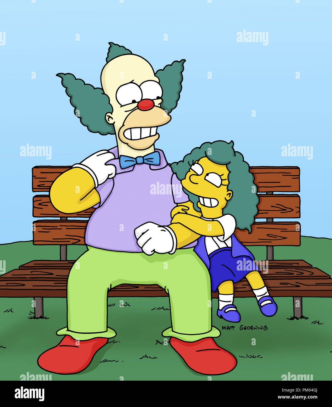 Film Still / Publicity Stills from 'The Simpsons' Episode: 'Insane Clown Poppy' Krusty the Clown, Sophie November 12, 2000 File Reference # 30846104THA  For Editorial Use Only -  All Rights Reserved Stock Photo