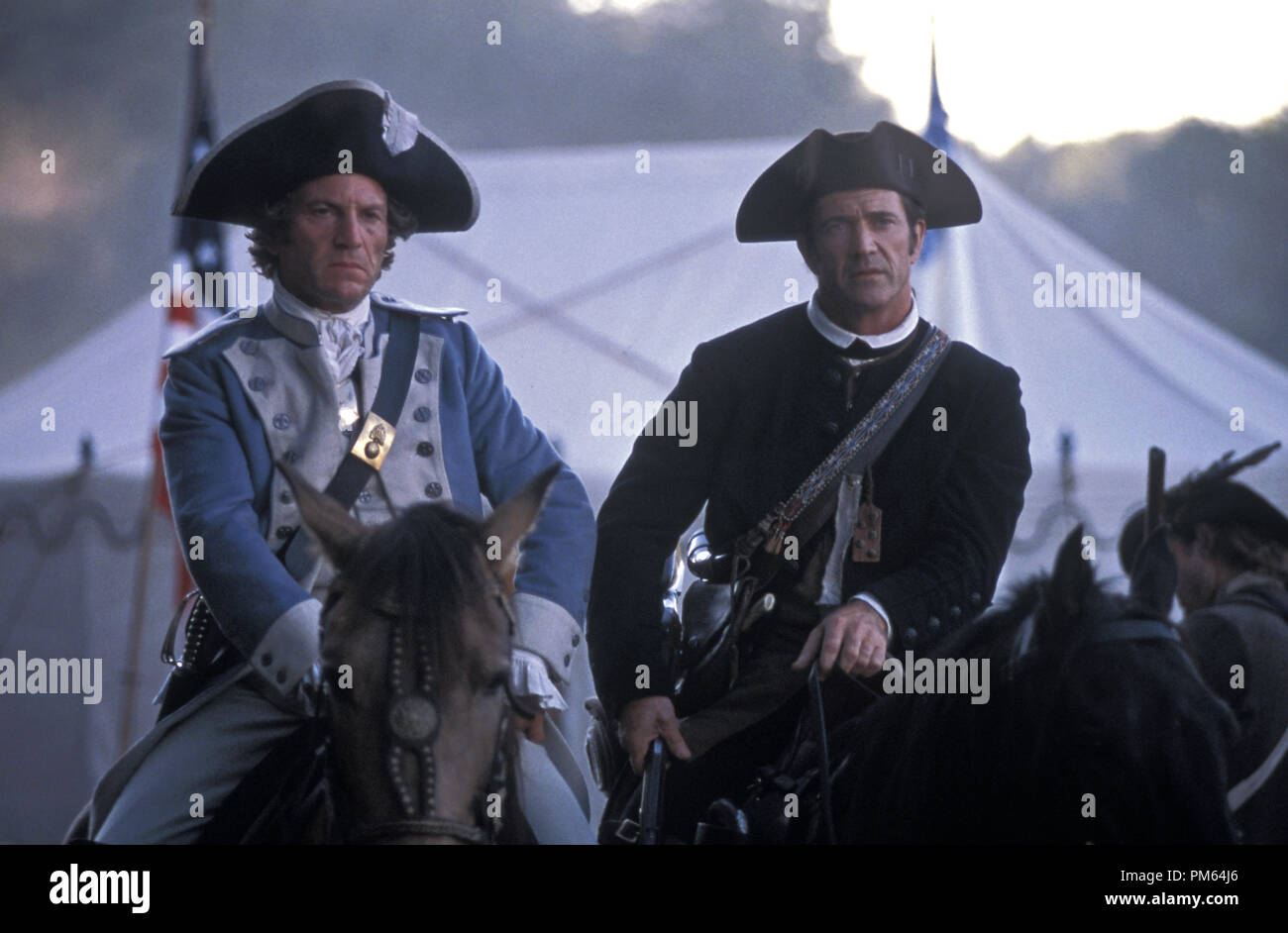 Film Still / Publicity Stills from 'The Patriot' Tcheky Karyo, Mel Gibson © 2000 Columbia Pictures Photo Credit: Andrew Cooper  File Reference # 30846117THA  For Editorial Use Only -  All Rights Reserved Stock Photo