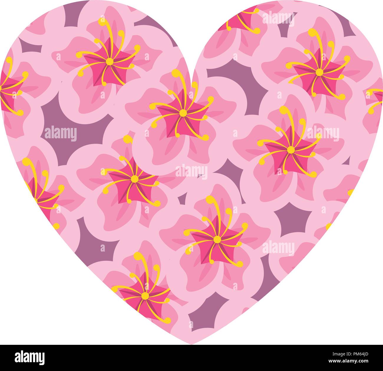 Floral heart shape Stock Vector Image & Art - Alamy