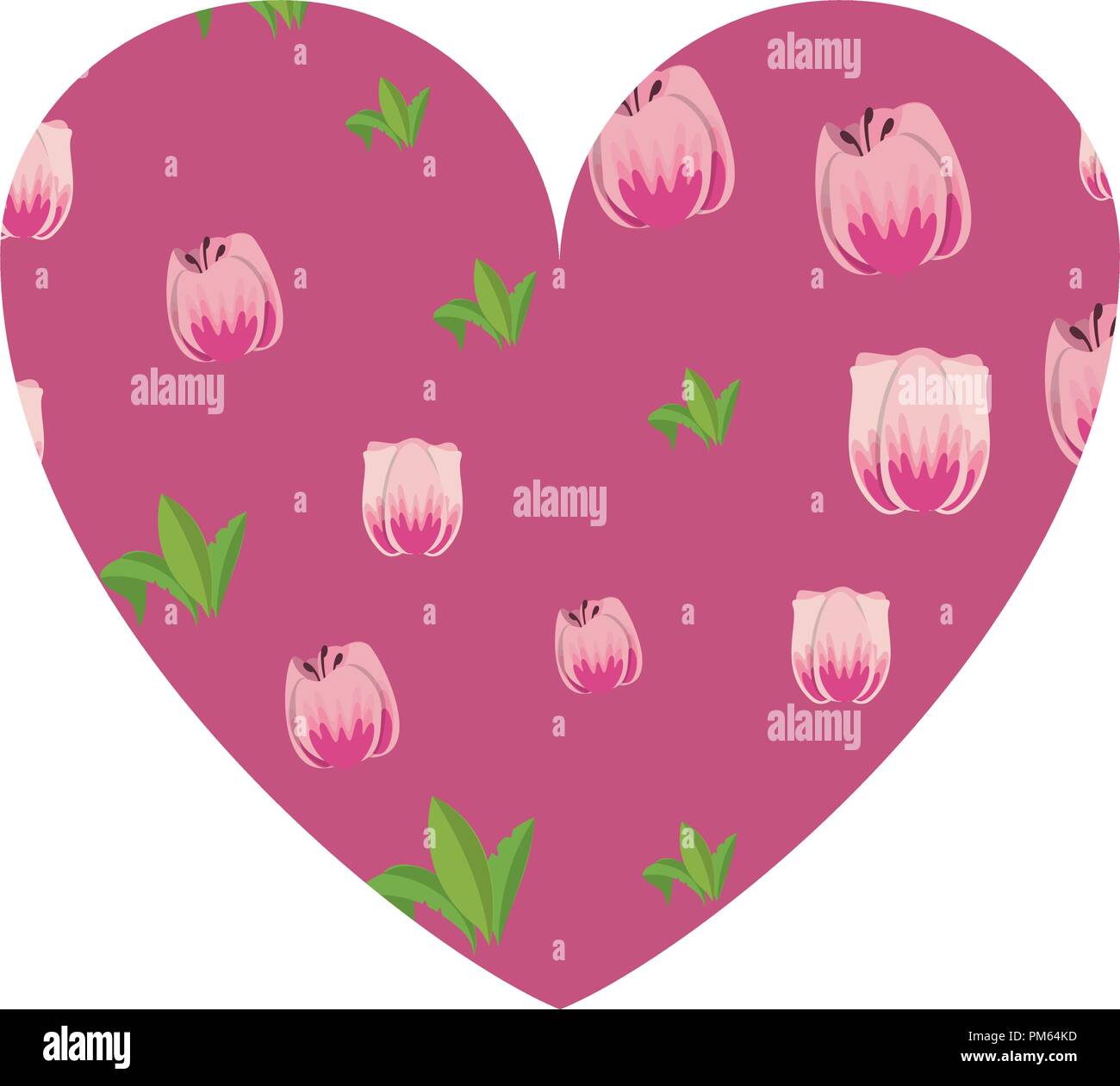 Floral heart shape Stock Vector Image & Art - Alamy