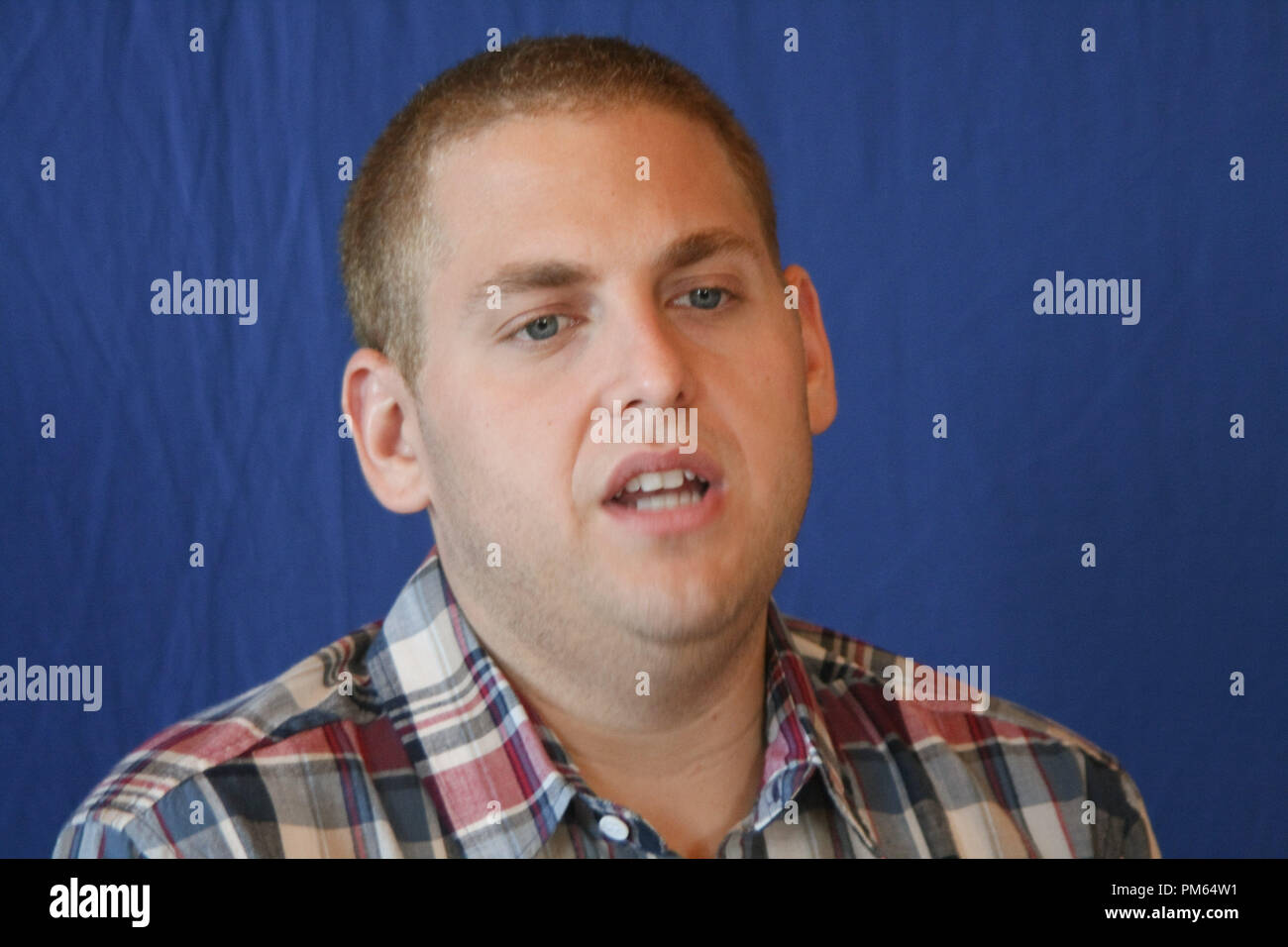 Jonah Hill 'Moneyball'  Portrait Session, July 10, 2011.  Reproduction by American tabloids is absolutely forbidden. File Reference # 31020 006JRC  For Editorial Use Only -  All Rights Reserved Stock Photo