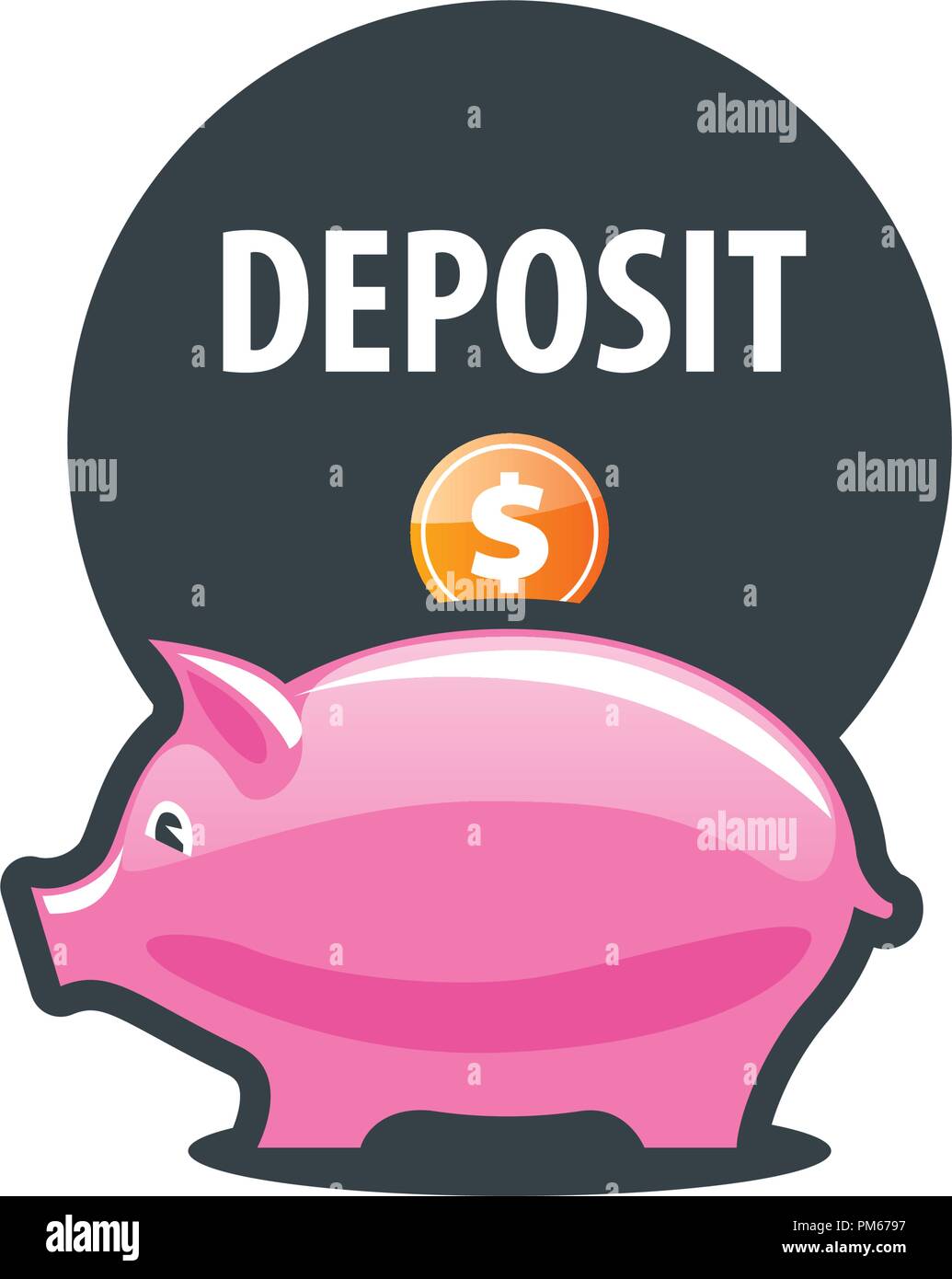 vector logo piggy bank Stock Vector Image & Art - Alamy