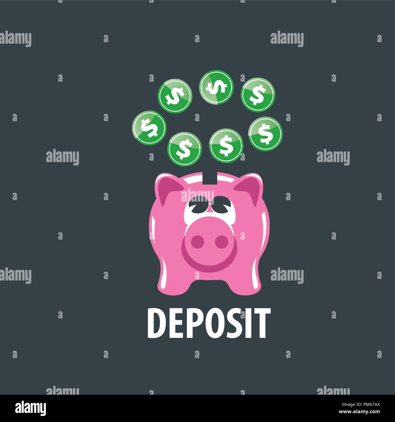 vector logo piggy bank Stock Vector Image & Art Alamy