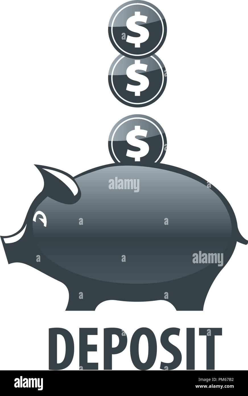 vector logo piggy bank Stock Vector Image & Art Alamy
