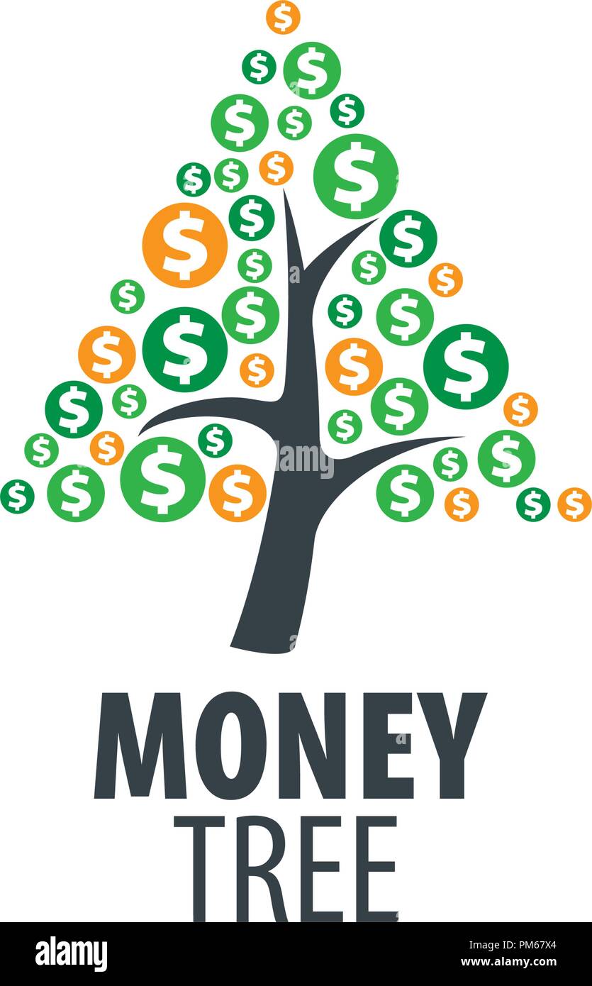 logo money tree Stock Vector