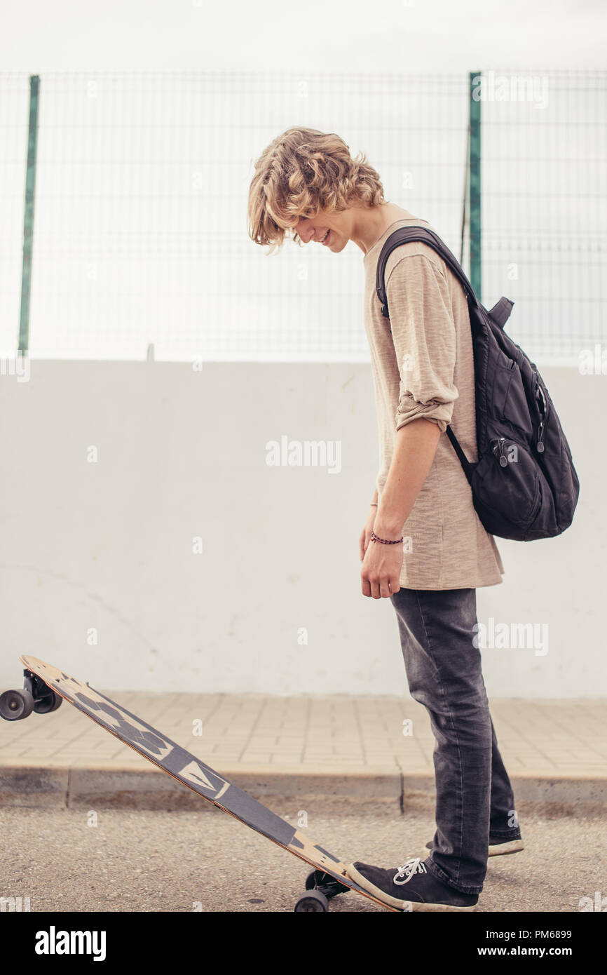 Foot Riding Away Man foot riding longboard hi-res stock photography and images - Alamy