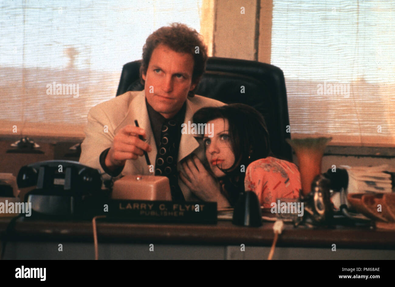 Film Still from "The People vs. Larry Flynt" Woody Harrelson, Courtney