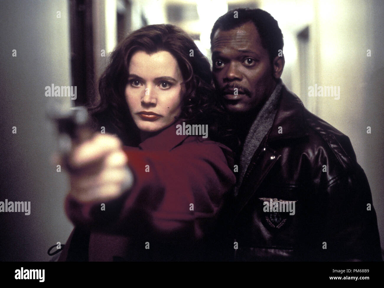 Film Still from "The Long Kiss Goodnight" Geena Davis, Samuel L