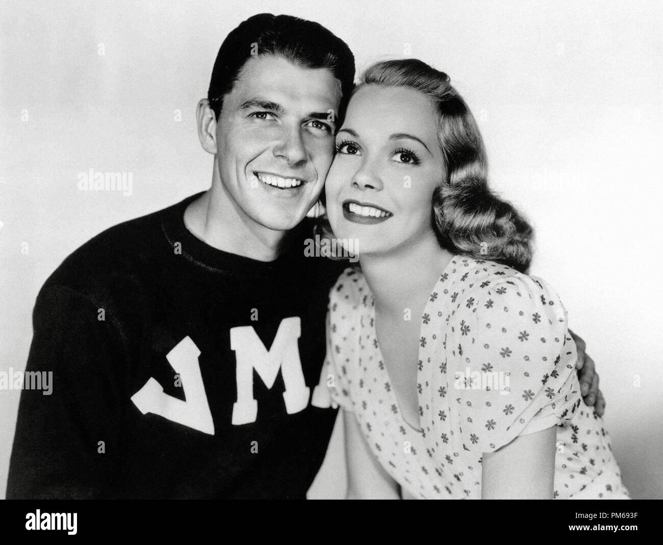 Ronald Reagan and Jane Wyman, 'Brother Rat' 1938 Warner File Reference # 31316 131THA Stock Photo