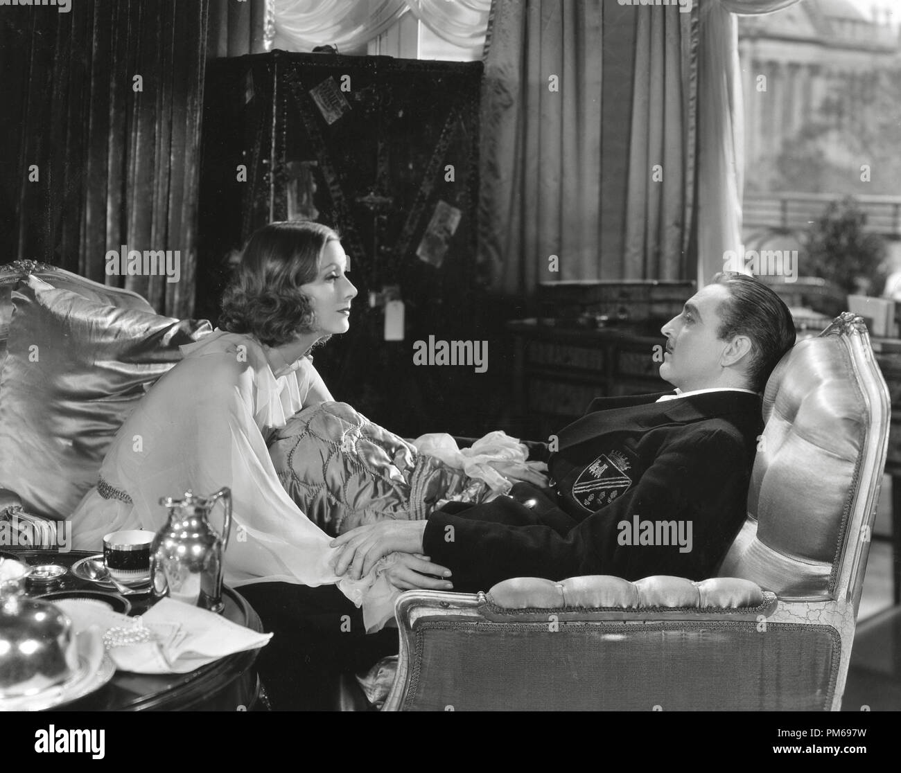 Greta Garbo, John Barrymore, 'Grand Hotel' 1932 MGM      File Reference # 31316 193THA Stock Photo