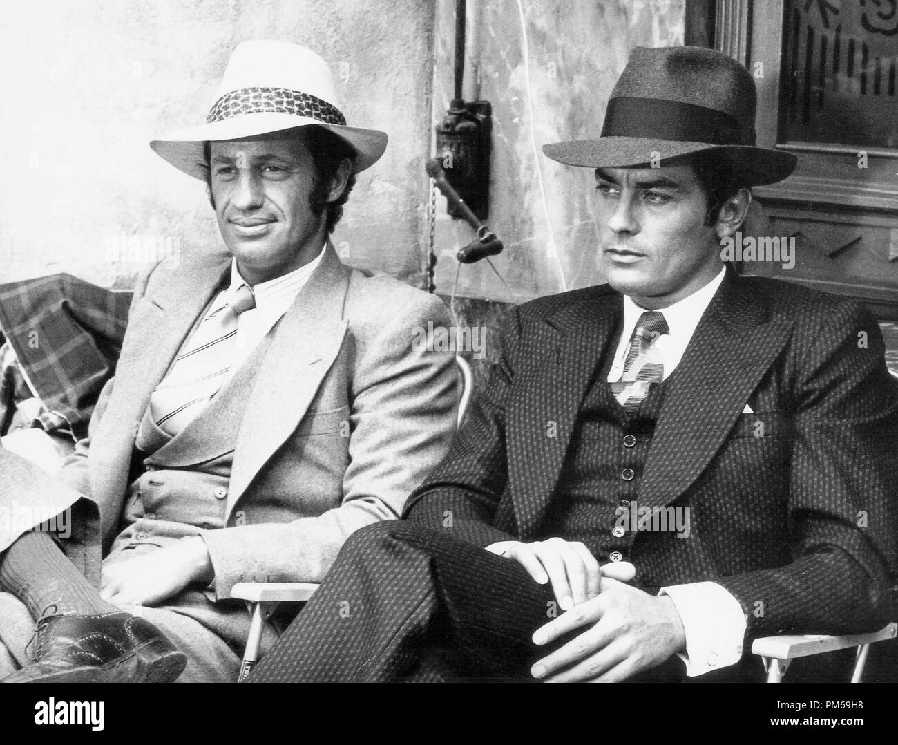 Jean-Paul Belmondo and Alain Delon, "Borsalino" 1970 File Reference # 31316  316THA Stock Photo - Alamy