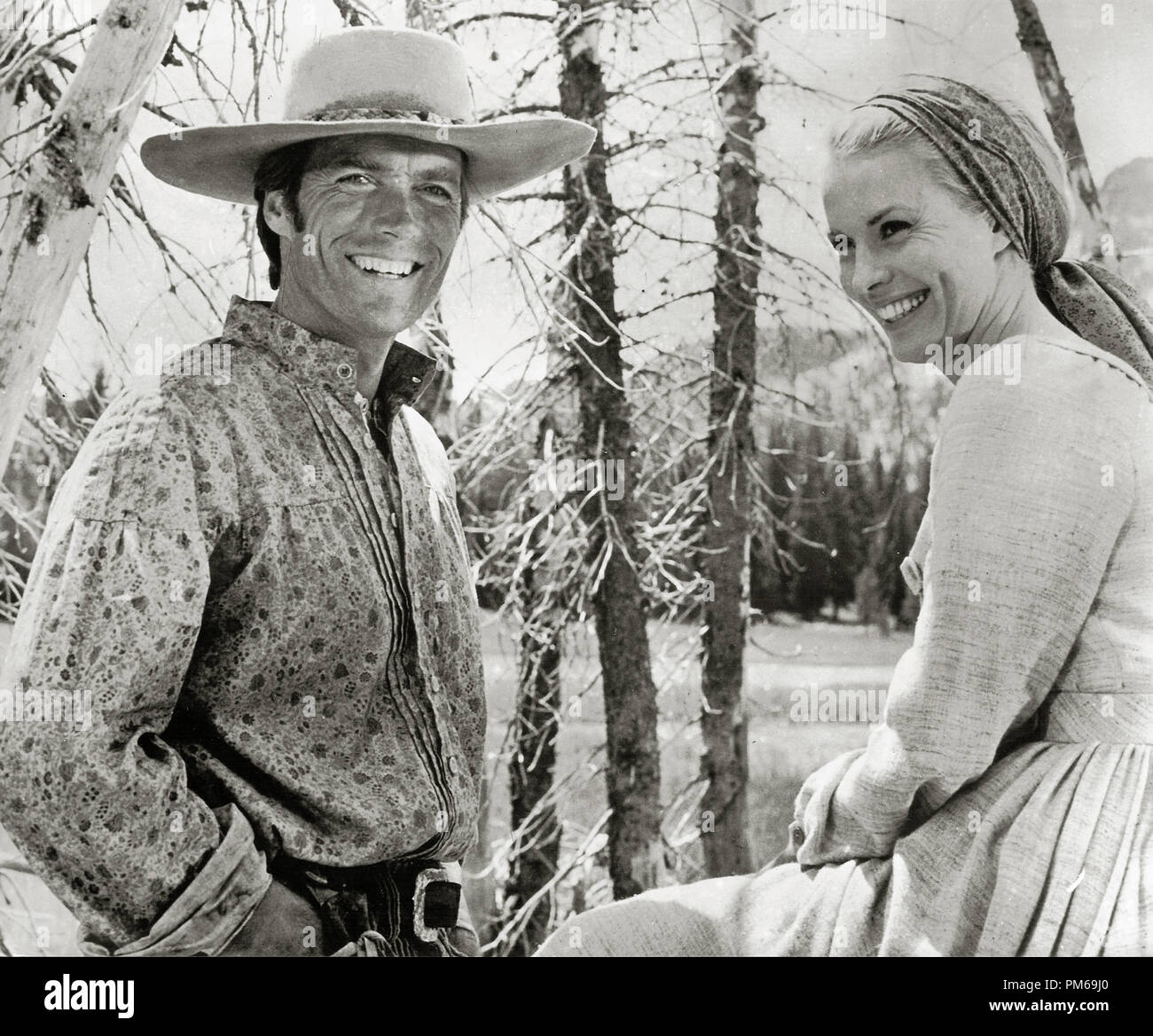 Clint Eastwood and Jean Seberg, 'Paint Your Wagon' 1969 Paramount File Reference # 31316 324THA Stock Photo