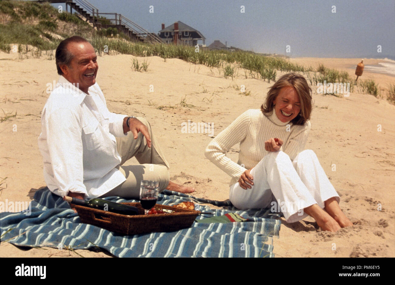 Film Still / Publicity Still from 'Something's Gotta Give'  Jack Nicholson, Diane Keaton  © 2003 Columbia Pictures File Reference # 30753426THA  For Editorial Use Only -  All Rights Reserved Stock Photo