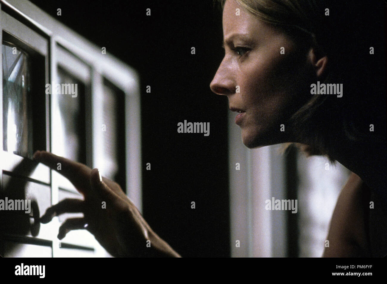 Film Still / Publicity Still from 'Panic Room' Jodie Foster © 2002 Columbia Pictures Photo Credit: Merrick Morton Stock Photo